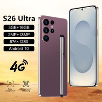 Versión Global S26 ULTRA, Teléfono Móvil Inteligente Android 10.0 HD, Francés, Alemán, Pantalla de 6.56 Pulgadas, Red CDMA 4G, 3GB de RAM, 16GB de ROM, 3250mAh, Doble SIM