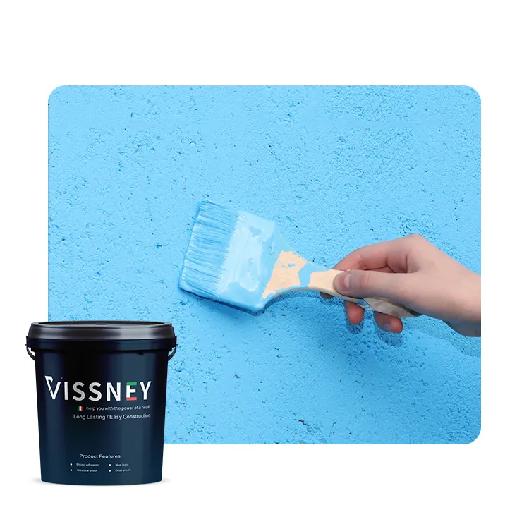Vissney Weather Resistance Waterproof Silicon Acrylic Ultra Outdoor Exterior Granite Wall House Building Emulsion Latex Paint
