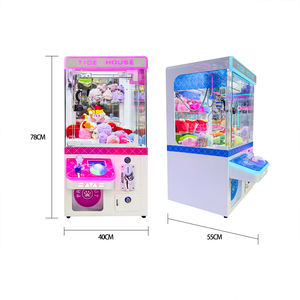 Machine de <span class=keywords><strong>jeu</strong></span> d'arcade miniature classique HuiXing DMC-25, machine à griffes, fonctionnement à pièces, angle de siège réglable, plateau en métal, plastique et bois - Product Image 2