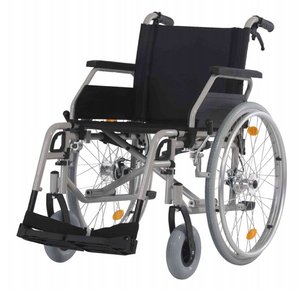 Heavy Duty Wheelchair Steel Portable Wheelchair Silla De Ruedas Rehabilitation Manual Extra-wide 520mm550mm580mm Seat Wheelchair