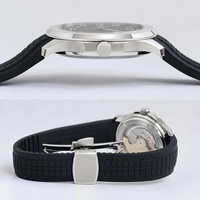 Montre automatique pour homme en acier inoxydable, OEM ODM, logo personnalisé, marque privée, mouvement mécanique à remontage automatique, fournisseur d'usine, vente en gros