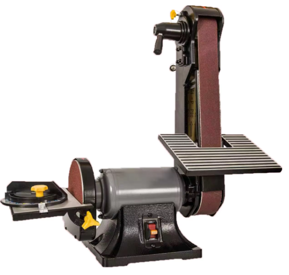 Electric Corded Belt Sander & 6" Disc Sander Combo 3580 RPM Hand-Hold for Woodworking Metalworking & Knife Making Sharpening