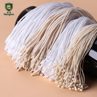 Cordon en polyester et coton recyclable de 20 cm en forme de balle pour étiquettes volantes, idéal pour vêtements, chaussures, boîtes et sacs - Vente en gros usine