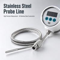 Digital Display Thermometer Gauge Waterproof Acid and Alkali Resistant Temperature Meter for Industrial Measurement