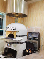 Four à pizza rotatif de grande capacité pour restaurant professionnel, four à pizza au gaz pour quatre pizzas