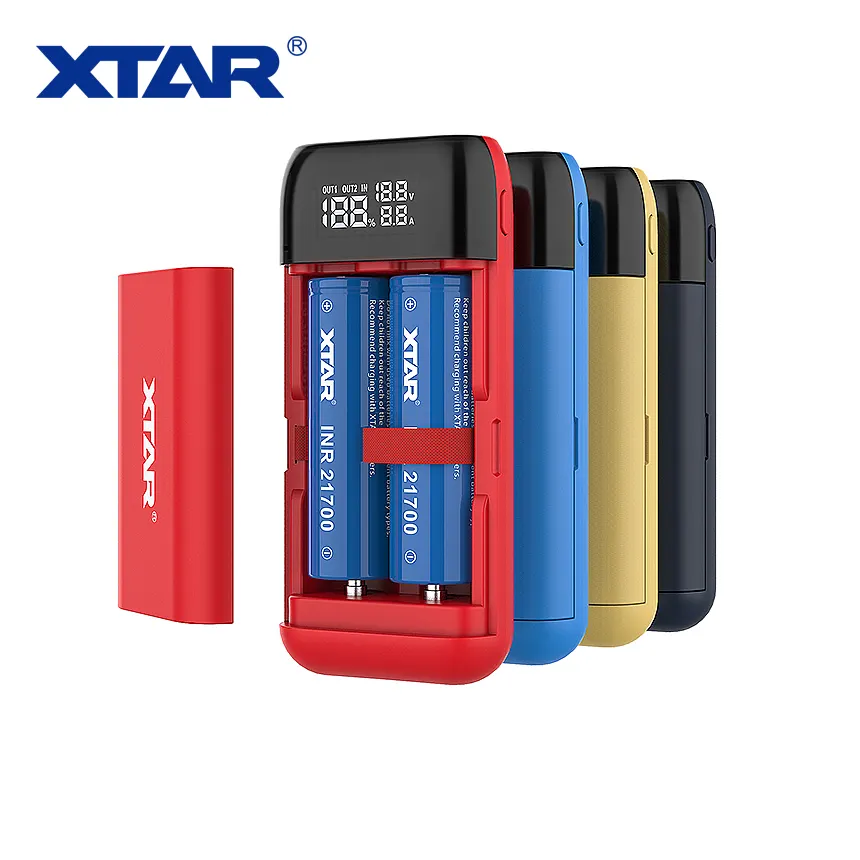 New XTAR PB2S Portable Mobile Phone Power Banks 18650 Lithium Battery Charger