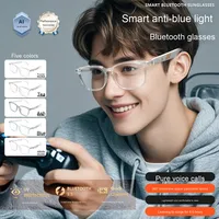 Lunettes Intelligentes de Haute Qualité 5,3 Pouces Anti-Lumière Bleue pour l'Extérieur avec Fonction de Changement de Couleur et Casque Audio Compatible Appels