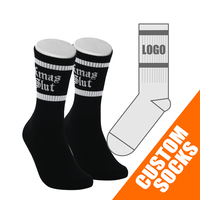 Chaussettes de sport en coton avec logo personnalisé Chaussettes unisexes en tricot avec lettres personnalisées avec votre propre logo
