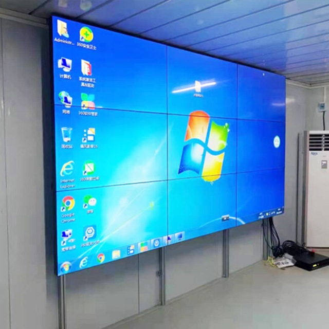With LG Samsung Panel 55 Inch Narrow Bezel LCD Video Wall 4K FHD Wall Mounted LCD Video Monitor Screen