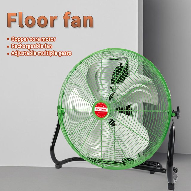 Industrial Free Standing HVLS Ventilation Fan with Aluminum Alloy Blades 220V AC Motor SNTOOM Brand for Warehouse & Construction