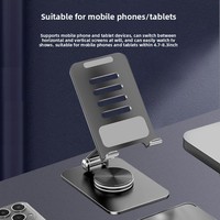 Support de refroidissement multifonctionnel rotatif en métal, support de bureau pliable pour diffusion en direct, support portable pour tablette et téléphone