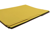 Carpeta de Archivo Manila en Forma de L, Tamaño A4, Protector de Papel Colorido Sin Perforaciones para Oficina y Escuela