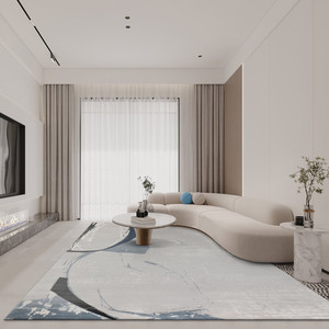 Thảm Trang Trí Hiện Đại OEM Thiết Kế Plein Lớn Thanh Lịch Bán Trực Tiếp Từ Nhà Máy Trung Quốc Thảm Khu Vực Phòng Khách - Product Image 2