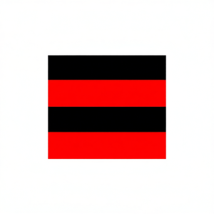 Red And Black Flag 87x90cm <b>LED</b> Illuminated <b>Sign</b> - Product Image 1