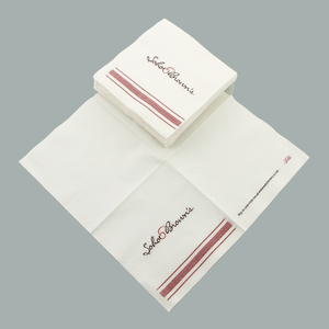 Servilletas desechables con impresión de logotipo personalizado, servilletas de papel blanco para restaurante - Product Image 5