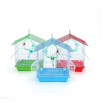Cage à oiseaux en métal minimaliste tendance, petite 21x17x29 cm, 3 couleurs disponibles, pour calopsite, perruche, petit oiseau