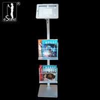 EStand Tablet Yer Standı, iPad Samsung Huawei Lenovo Tablar için Broşür Dergi Sepeti Aksesuarı, Halka Açık Ekranlar için Destekli Stand