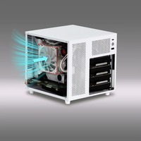 Casing NAS 4 Bay Hot Swap Mendukung Motherboard ITX, PSU SFX, 1 Slot PCIe untuk Server Rumah