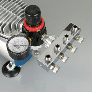 Pompe à air Haosheng, connecteur 8 points 4 voies, accessoire pneumatique en métal pour aérographe et pompe à tortue - Product Image 1