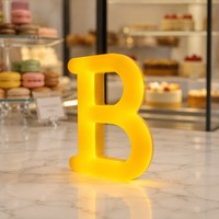 Letrero Personalizado para Tienda de Postres, Letras LED Retroiluminadas de Acrílico Rosa Jelly de 12 mm, Letrero de Helado 3D con Bordes Redondeados y Pulidos