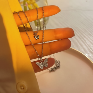 Tending moda oro ciondolo collane vendita calda cristallo fiore Punk gioielli per bambini all'ingrosso - Product Image 1