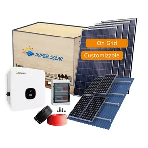 Солнечная сетчатая солнечная энергетическая система 6 кВт 100 кВт, комплект энергии, фотоэлектрические продукты, полная упаковка, сетчатая солнечная панель
