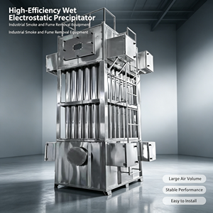Precipitateur électrostatique industriel ESP, tour de condensation humide pour l'agriculture, l'industrie agroalimentaire, la capture des aérosols et la condensation des vapeurs de <span class=keywords><strong>plume</strong></span> - Product Image 6