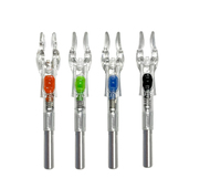 Tir à l'arc coloré LED encoche éclairée pour arbre de 4.2mm arc long arc lumineux queue flèche arbre équipement de tir