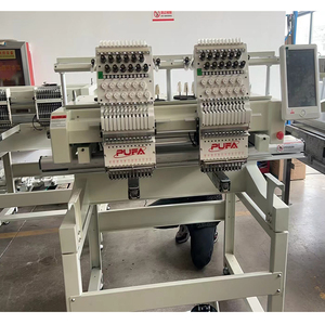 3 cabezales, 9 agujas, 12 agujas, 15 agujas, operación <span class=keywords><strong>Manual</strong></span>, máquina de bordado computarizada de 2 cabezales para bordado de chenilla - Product Image 2