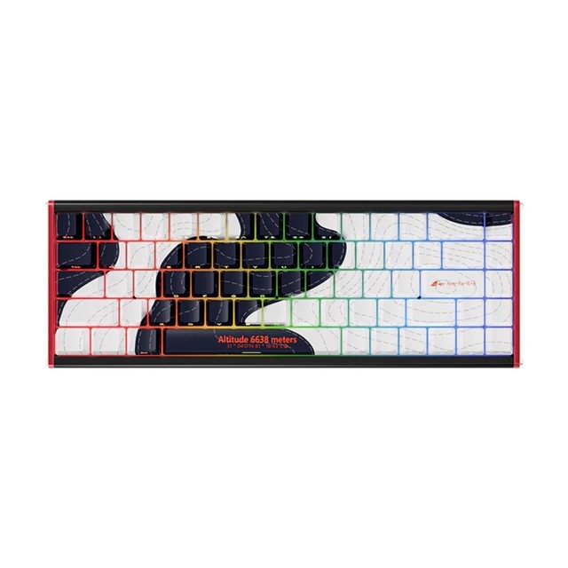 AJAZZ ALUX68 HE Series Full Aluminum Magnetic Switch Esports Keyboard 8K Return Rate 32K Scan Rate 0.01 mm Accuracy