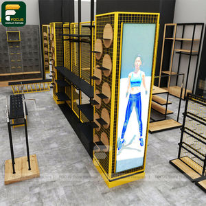 Étagère d'exposition de vêtements minimaliste pour magasin, comptoir de vêtements, vitrine de vêtements, armoire en verre, mobilier de magasin - Product Image 1