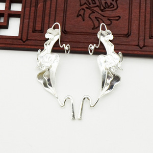 Épingle à cheveux à motif de nuages porte-bonheur, plaqué or, 15 cm, fait à la main, pour accessoire de coiffure Hanfu - Product Image 4
