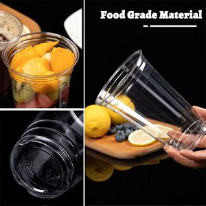 Fournisseur Direct du Fabricant – Gobelets Transparents en PET Écologiques à Paroi Simple de 98 mm, Personnalisables et Très Demandés - Product Image 2