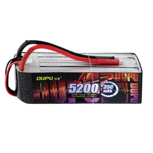 7.4V 2S Lipo Battery 5200mAh 30C Lipo Battery with Dean-Style T Connector for RC Quadcopter Drone and FPV Li-Po Battery