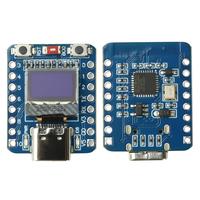 Carte de développement Supermini ESP32-C3 avec écran OLED de 0,42 pouce, affichage à lumière blanche, BT, interface Type-C