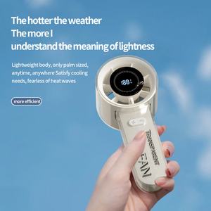 Ventilateur portable sans pales intelligent, éco-responsable, à faible bruit, avec écran numérique, rechargeable par USB, pour voiture et hôtel - Product Image 4