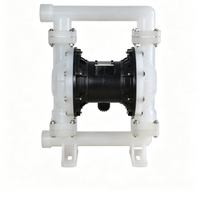 Pompe à diaphragme pneumatique en plastique technique QBY 40, pompe à diaphragme PP, pompe QBK résistante aux acides et aux alcalis, pompe à air comprimé