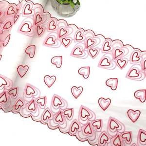 28CM çok renkler mevcut ev dekorasyon ve bayanlar Lingeries için güzel kalp şekli nakış dantel - Product Image 5