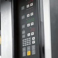 Four électrique commercial NFD-20FI 380V, 1 niveau, 2 plateaux, en acier inoxydable, thermostat réglable, minuteur intégré, température réglable, pour boulangerie
