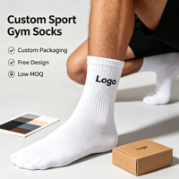Chaussettes de sport personnalisées de qualité supérieure, chaussettes de sport de créateur avec logo, impression jacquard, chaussettes sur mesure