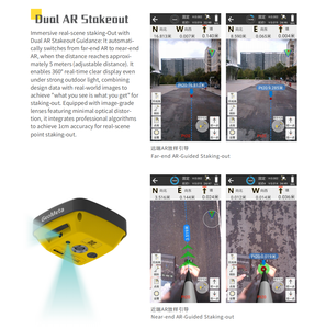 Alpha 5W Base Station Version Built-in 5W Radio Alpha G3X Dual-<b>Camera</b> Vision RTK Station IP67 5G/4G - Product Image 3