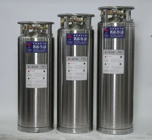 Chian โรงงาน Cryogenic 175L Lng ทางการแพทย์ขนาดเล็กบรรจุไนโตรเจนเหลวก๊าซออกซิเจนถังเก็บเหล็ก Dewar ขวด