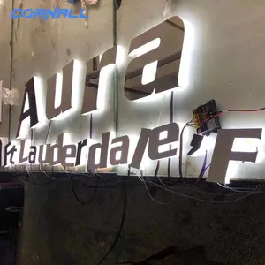 popular backlit numbers metal letter light led backlight sign