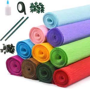 Factory Wholesale Color Crepe <b>Paper</b>, Pleated Crimping <b>Paper</b> Flower Packaging Handmade Diy Floral Production - Product Image 1