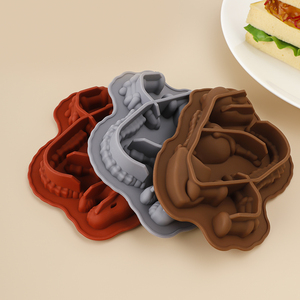 1pcs 3D Dinosaure Fossile Moule à Gâteau en Silicone pour Pâtisserie Fondant Gâteau & Chocolat DIY Savon Artisanat Décoration Bakeware Set - Product Image 4