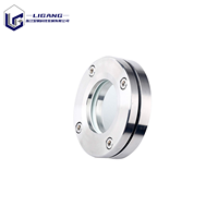 Vitre de niveau circulaire à bride de 10 mm en acier inoxydable sanitaire de qualité alimentaire 304 316 pour porte de réservoir à bride wafer