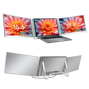 Écran d'extension pour ordinateur portable 15,6 pouces, moniteur portable double face IPS HDR, USB C HDMI, double écran pour les entreprises, OEM, vente en gros, usine - Product Image 1