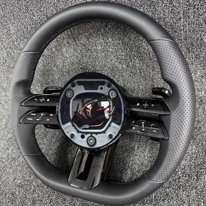 Volante de Cuero Perforado para Mercedes Benz <span class=keywords><strong>Clase</strong></span> A, E, S, C, G, W205, W204, W212, W211, W213, W218, E300, W222 - Product Image 1