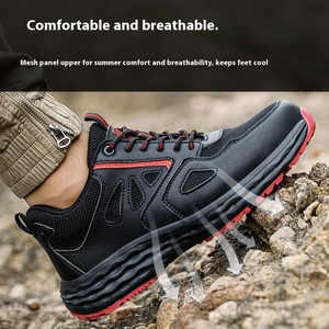 Chaussures de sécurité isolées 6KV anti-écrasement et anti-perforation, respirantes, pour sports de plein air, avec semelle en caoutchouc, résistantes à l'usure, pour l'été - Product Image 4