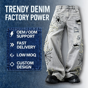 DiZNEW Bolsillos utilitarios a medida y Sistema de Correa Diseñado Estilo urbano funcional Ropa de moda Jeans Fabricante Jeans para hombres - Product Image 6